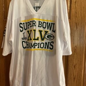 Men’s Super Bowl XLV Champions White Clay Matthew’s #52 Vintage Jersey XL